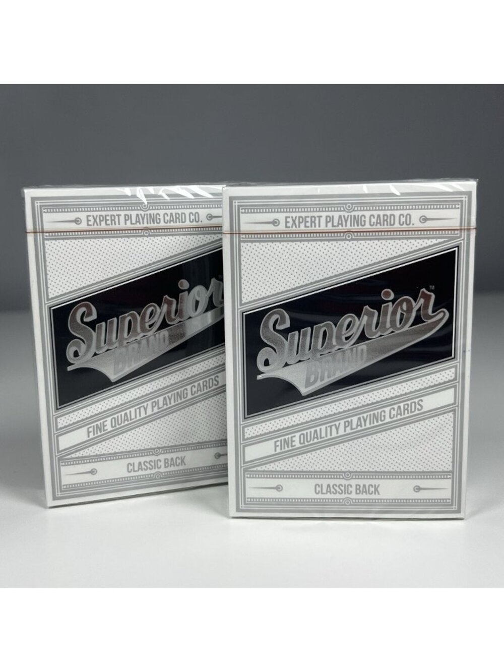Superior Brand Classic Back Playing Cards Lot 2 EPCC Taiwan New Sealed